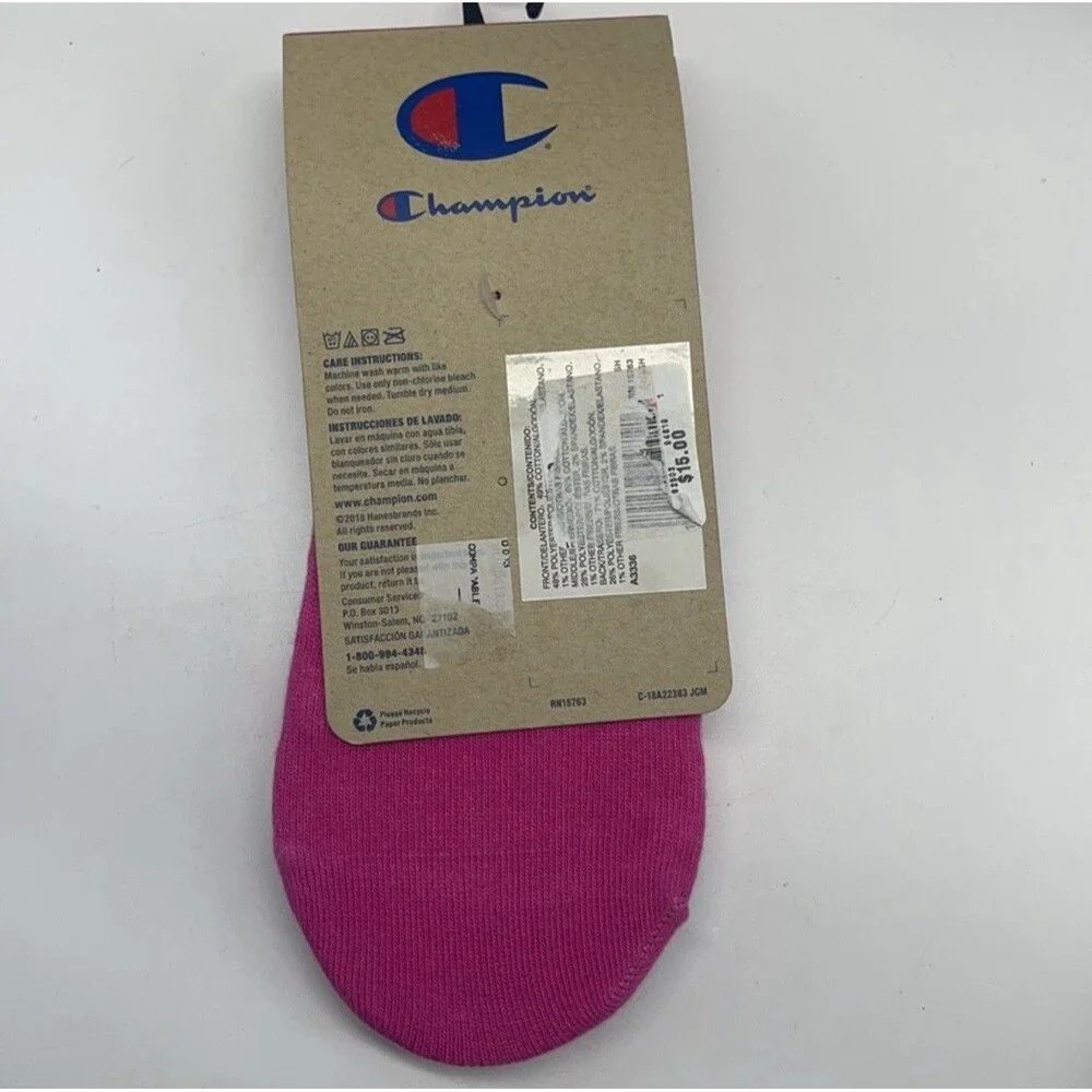 Ladies Champion And Fila No Show Ankle Sock Bundle 5 Pairs New Shoes Sz 5-10